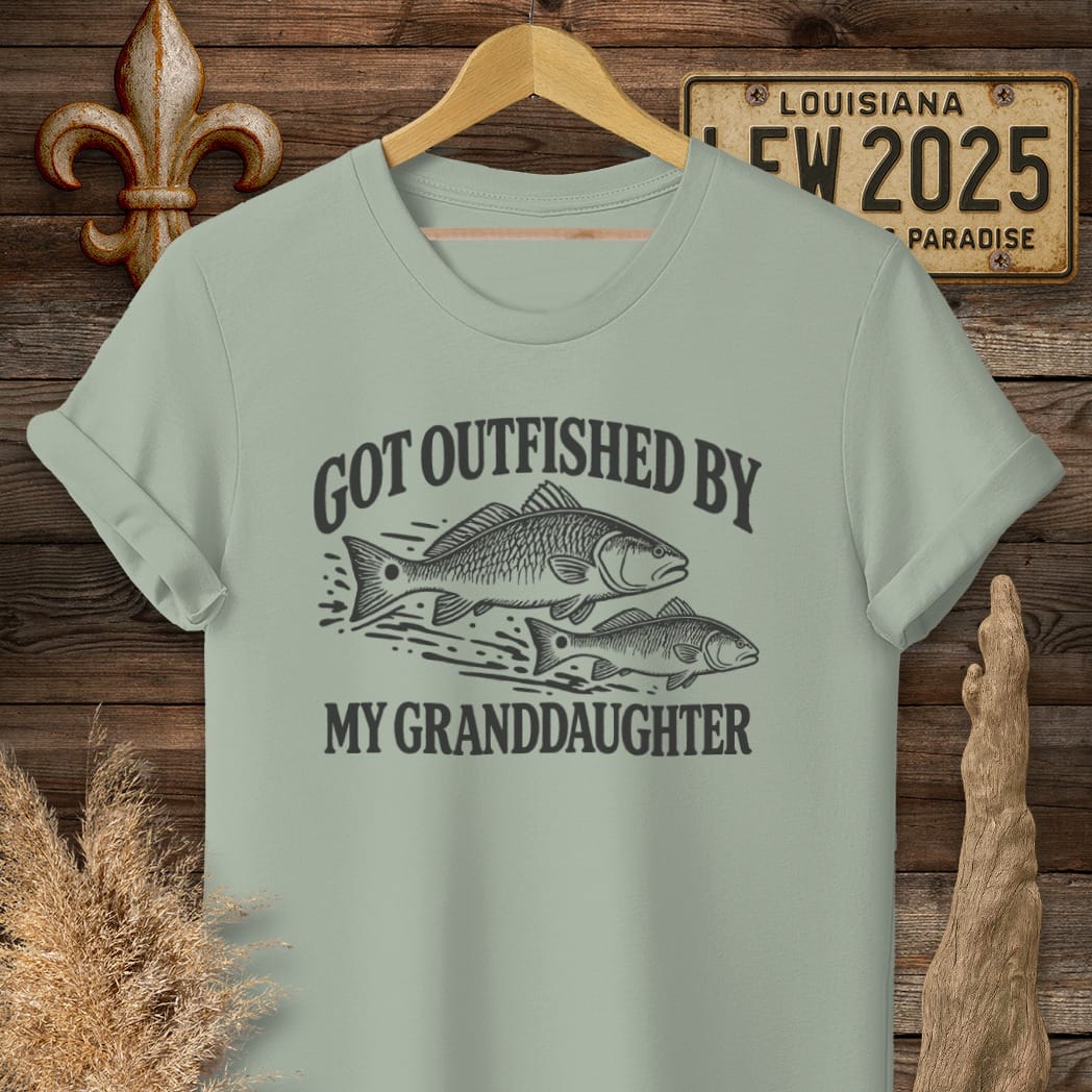 S / Sage Louisiana Outfished T-Shirt by Laissez Faire Wear