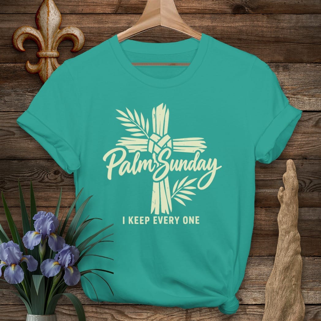 S / Jade Dome Louisiana Palm Sunday T-Shirt by Laissez Faire Wear