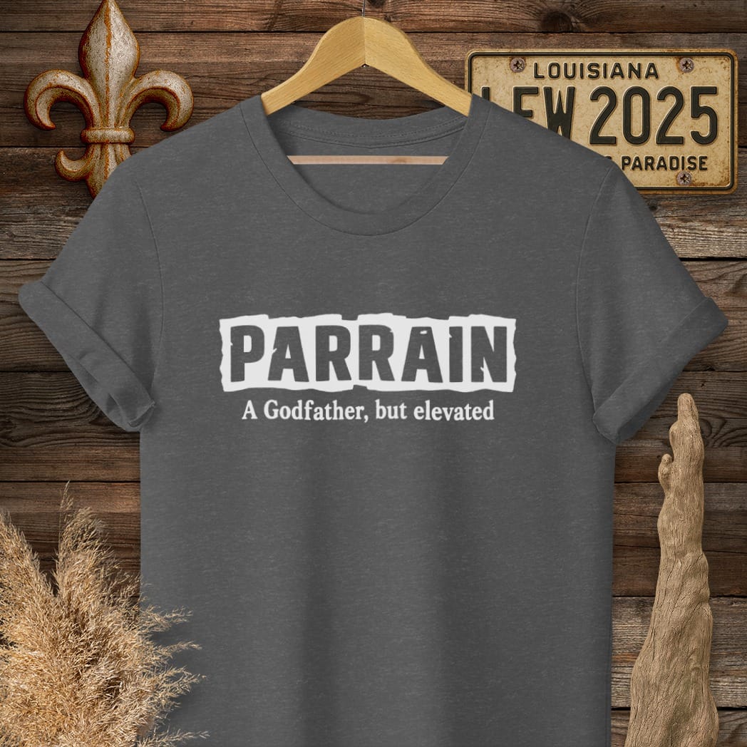 S / Dark Heather Louisiana Parrain T-Shirt by Laissez Faire Wear