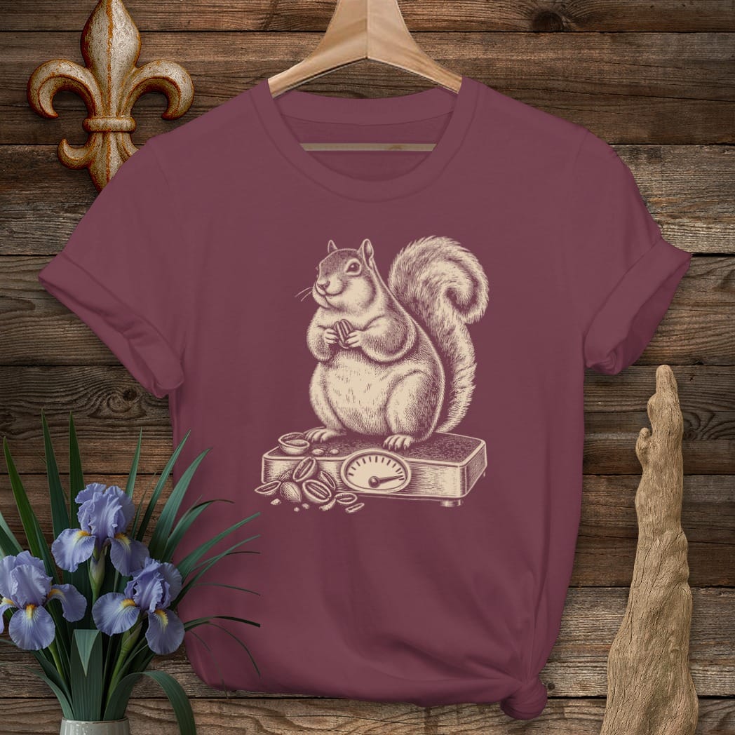 S / Maroon Louisiana Pecan Season Weigh-In T-Shirt by Laissez Faire Wear