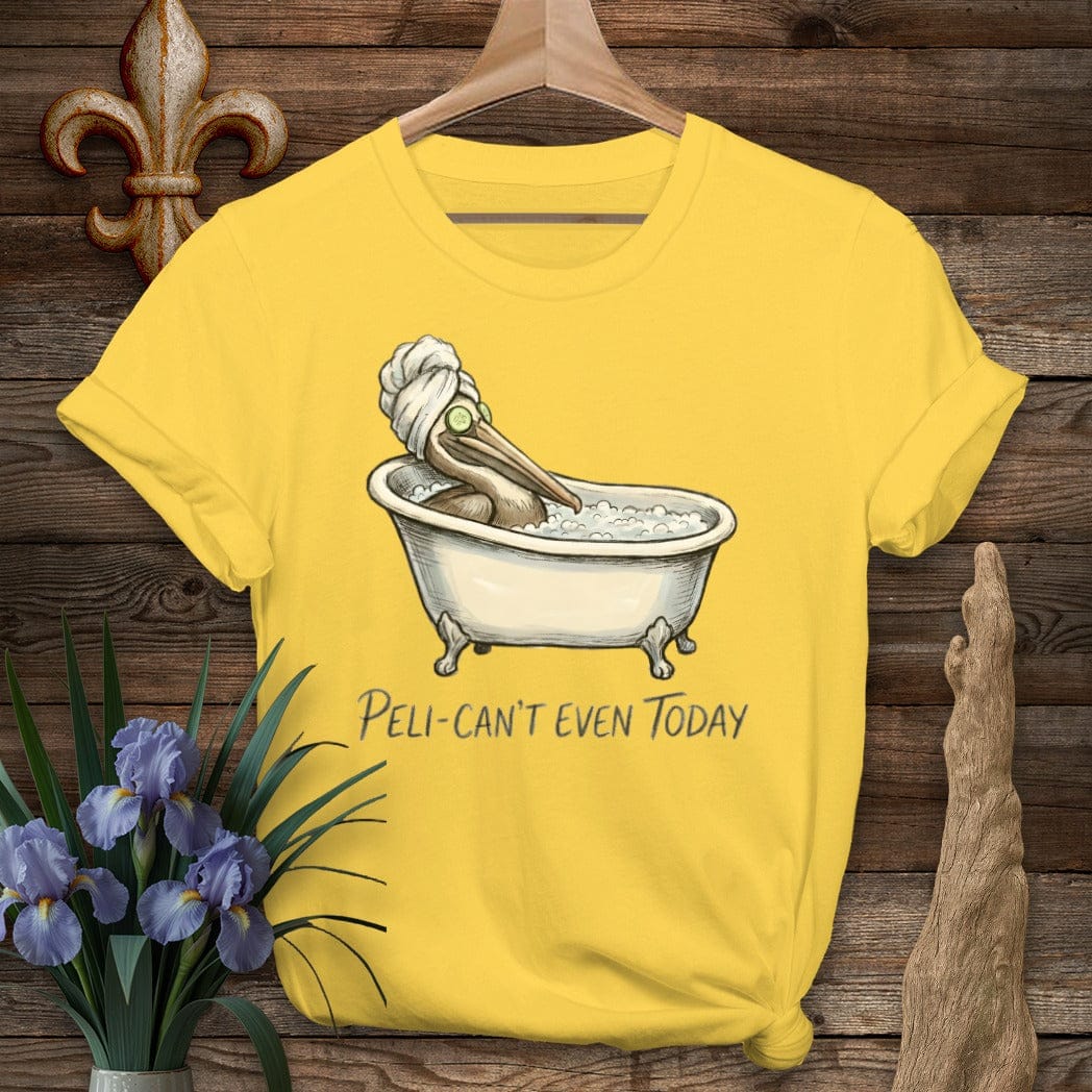 S / Daisy Louisiana Peli-can't Even Today T-Shirt by Laissez Faire Wear