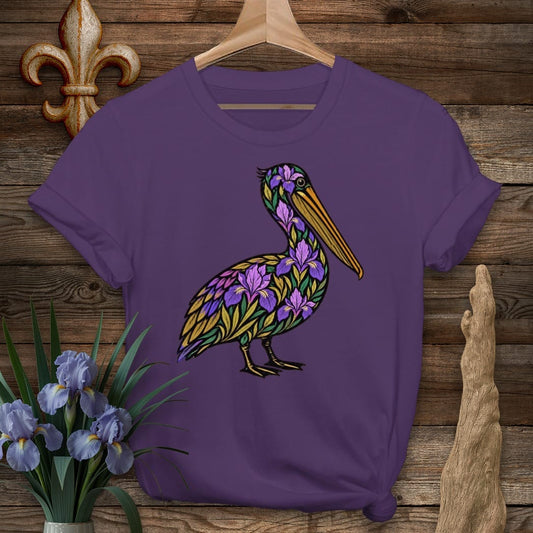 S / Purple Louisiana Peliris T-Shirt by Laissez Faire Wear