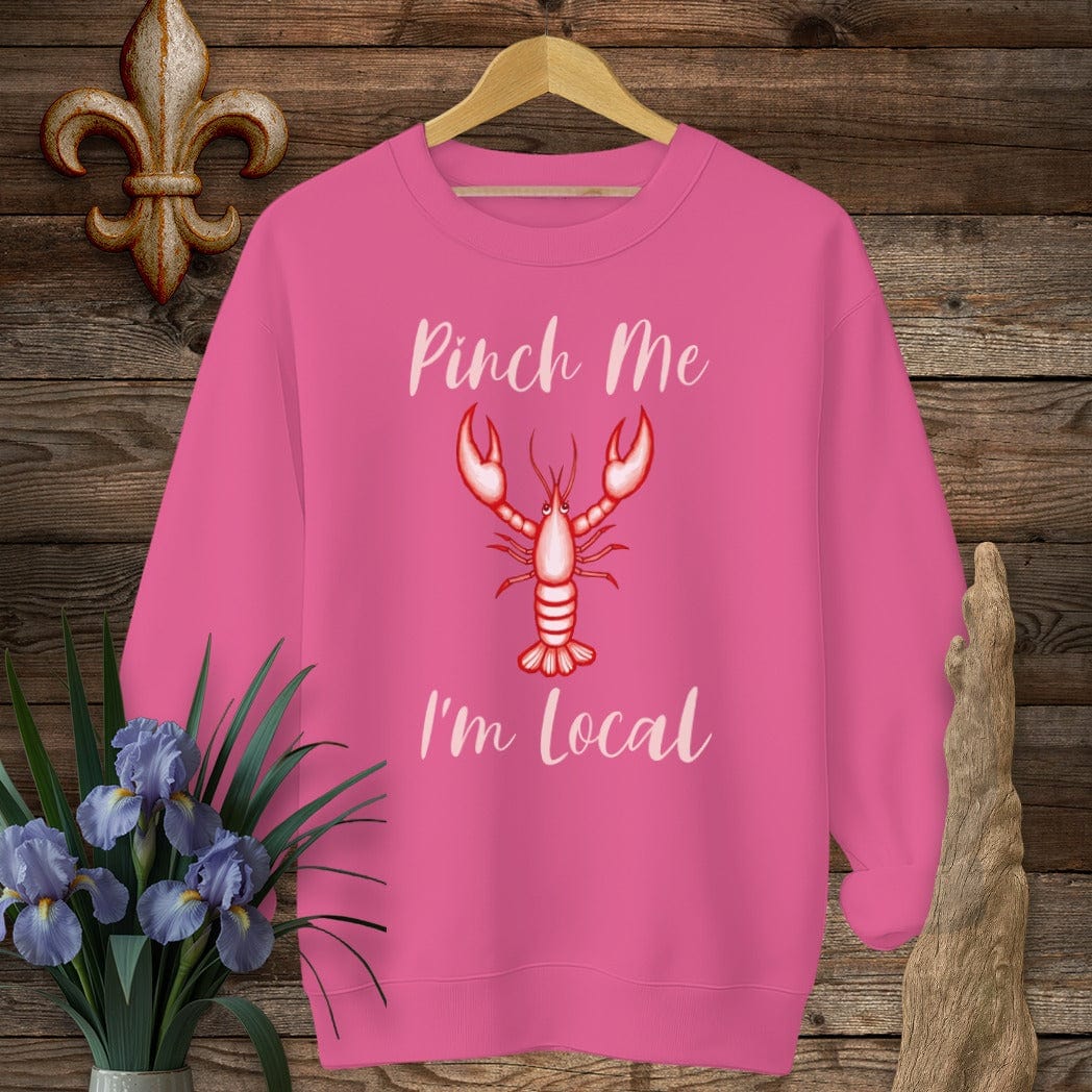S / Heliconia Louisiana Pinch Me, I'm Local Sweatshirt by Laissez Faire Wear