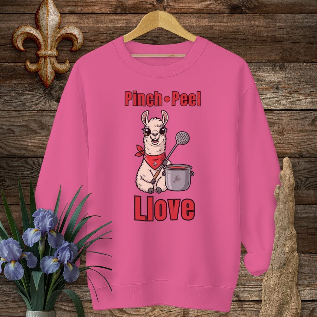 S / Heliconia Louisiana Pinch, Peel, Llove Farm Sweatshirt by Laissez Faire Wear