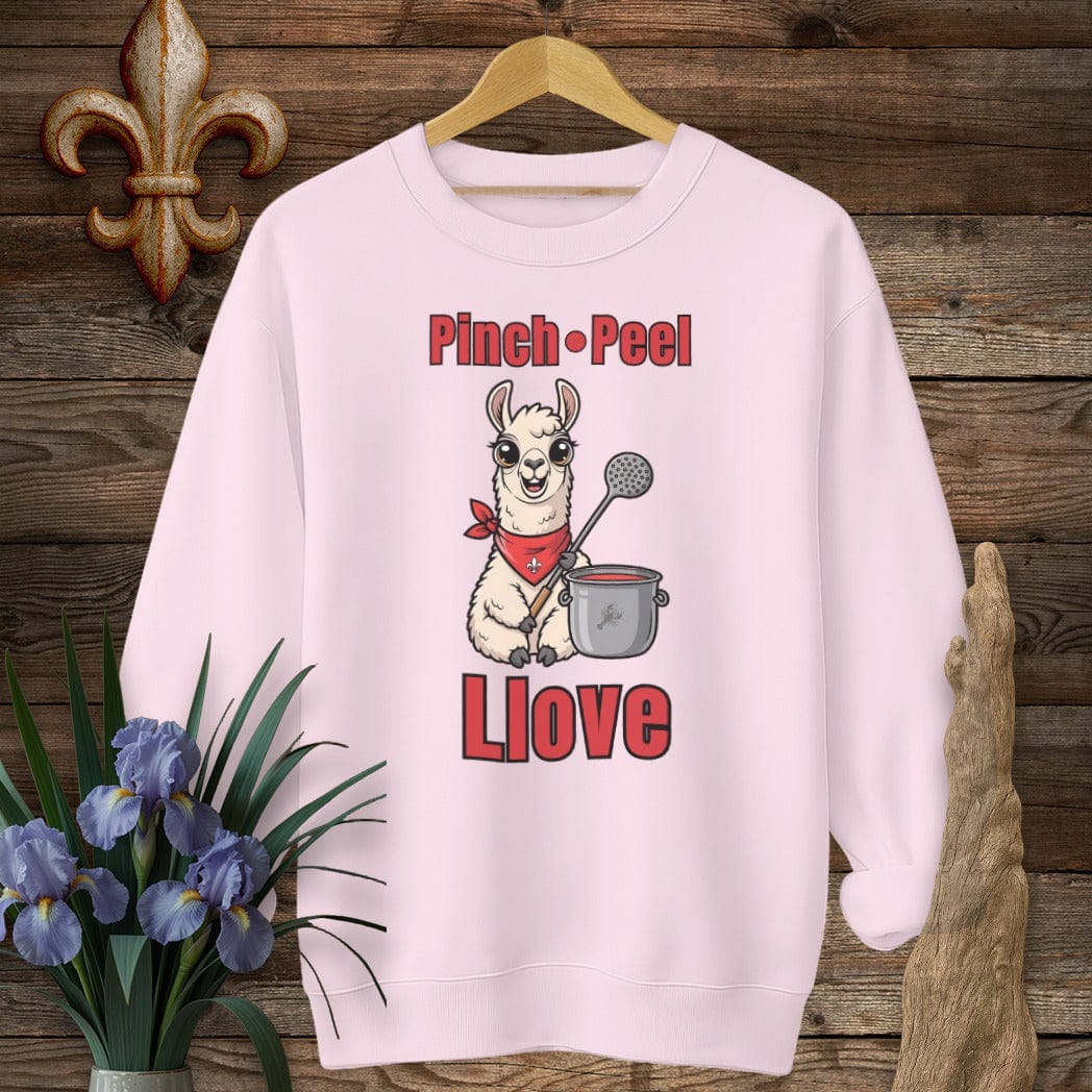S / Light Pink Louisiana Pinch, Peel, Llove Farm Sweatshirt by Laissez Faire Wear