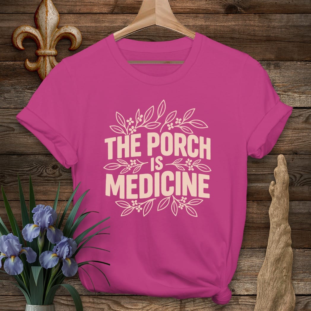 S / Antique Heliconia Louisiana Porch Medicine T-Shirt by Laissez Faire Wear