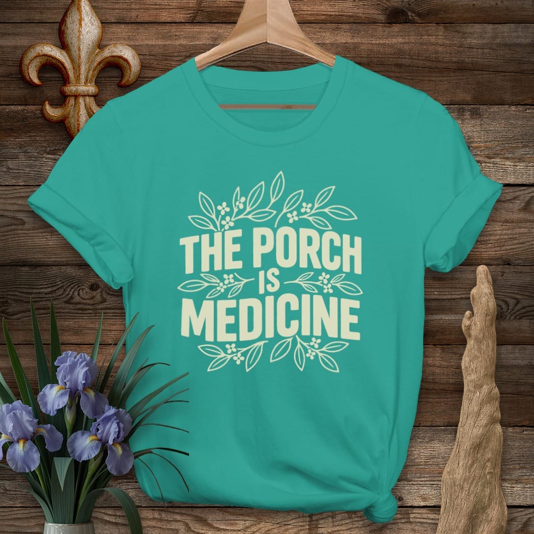 S / Jade Dome Louisiana Porch Medicine T-Shirt by Laissez Faire Wear