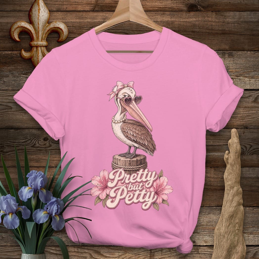 S / Azalea Louisiana Pretty But Petty T-Shirt by Laissez Faire Wear
