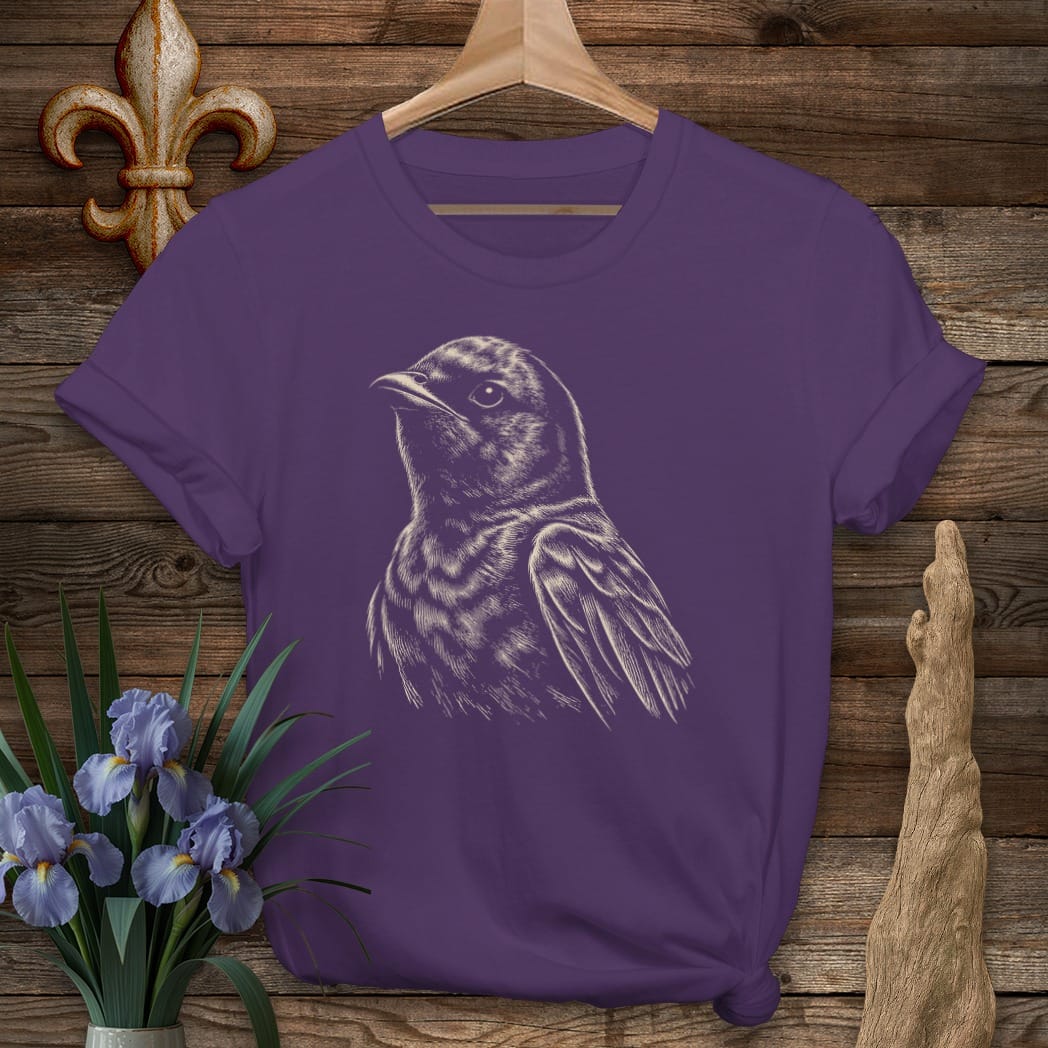 S / Purple Louisiana Purple Martin T-Shirt by Laissez Faire Wear