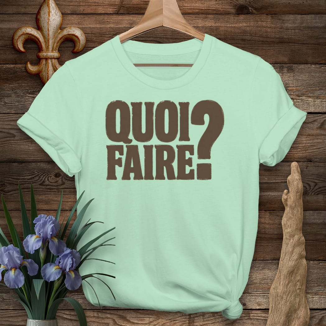 S / Mint Green Louisiana Quoi Faire? T-Shirt by Laissez Faire Wear