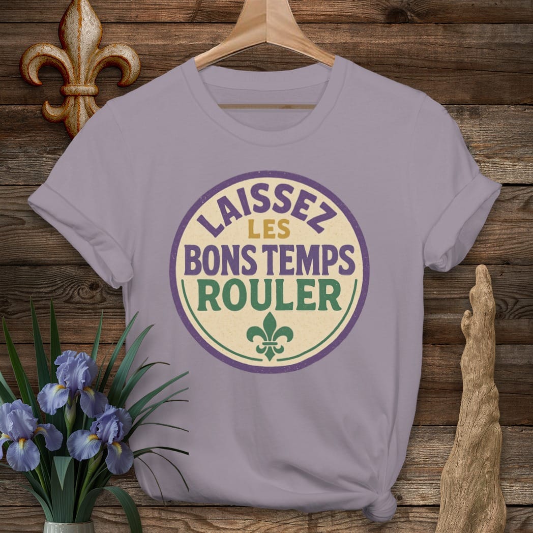 S / Paragon Louisiana Retro Laissez Les Bons Temps Rouler T-Shirt by Laissez Faire Wear