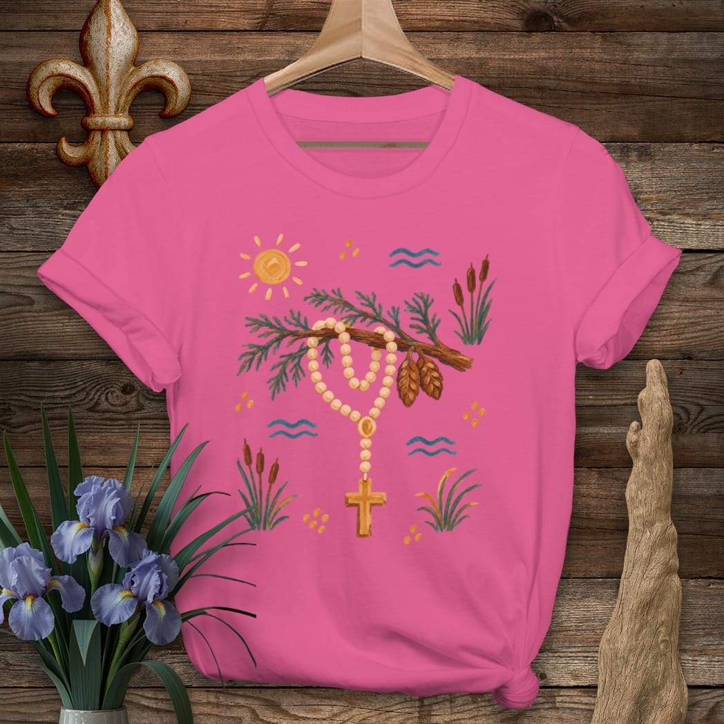 S / Heliconia Louisiana Rosary on the Branch T-Shirt by Laissez Faire Wear