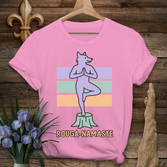 S / Azalea Louisiana Rouga-Namaste T-Shirt by Laissez Faire Wear