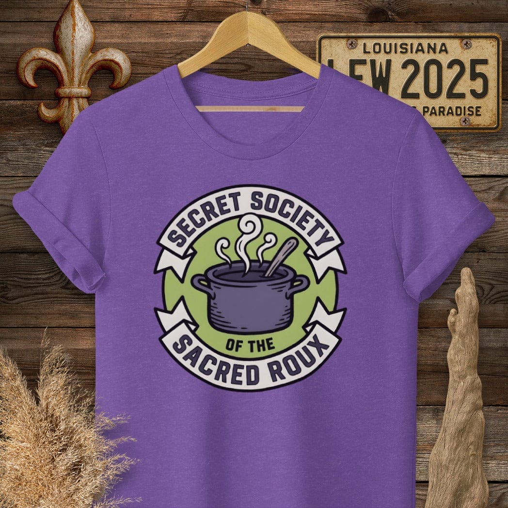 S / Heather Purple Louisiana Sacred Roux Society T-Shirt by Laissez Faire Wear