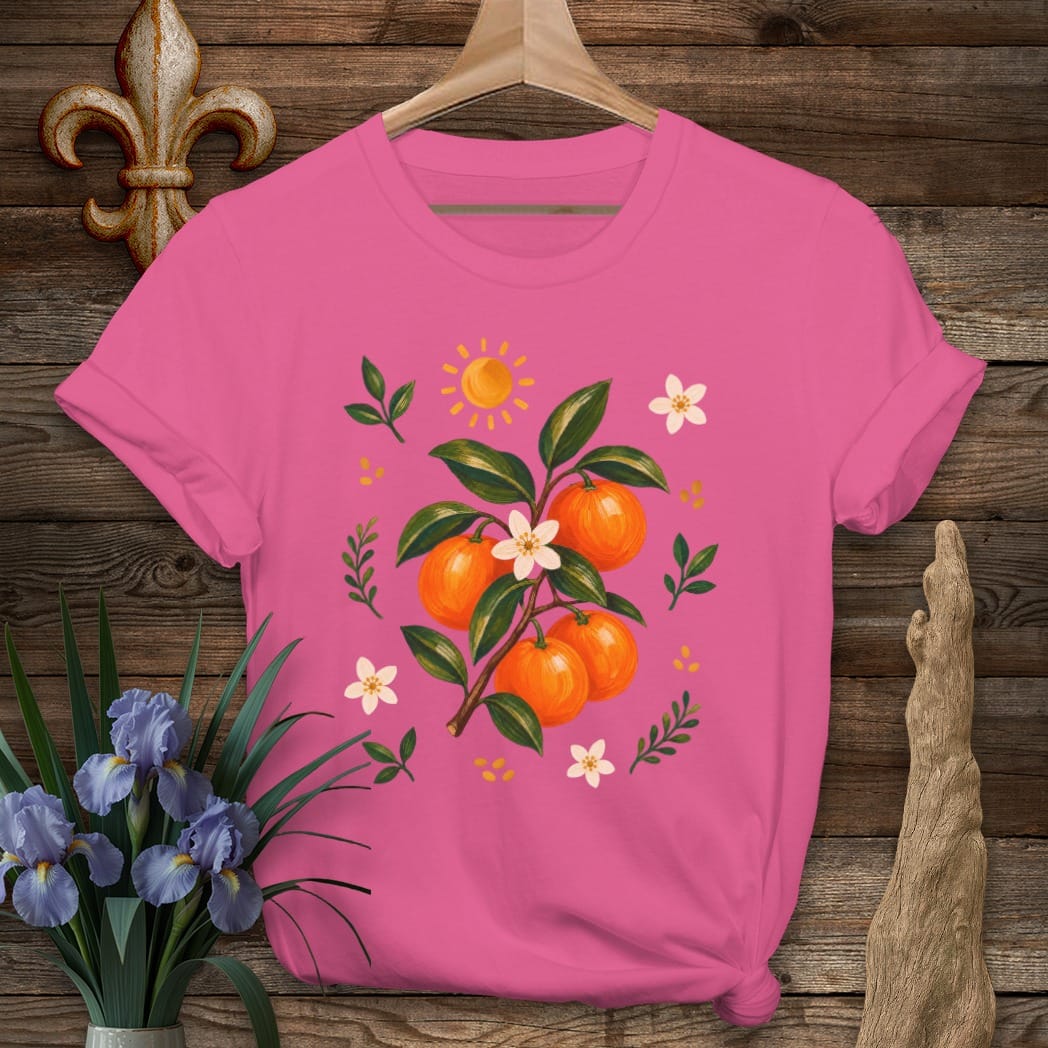 S / Heliconia Louisiana Satsuma Season T-Shirt by Laissez Faire Wear