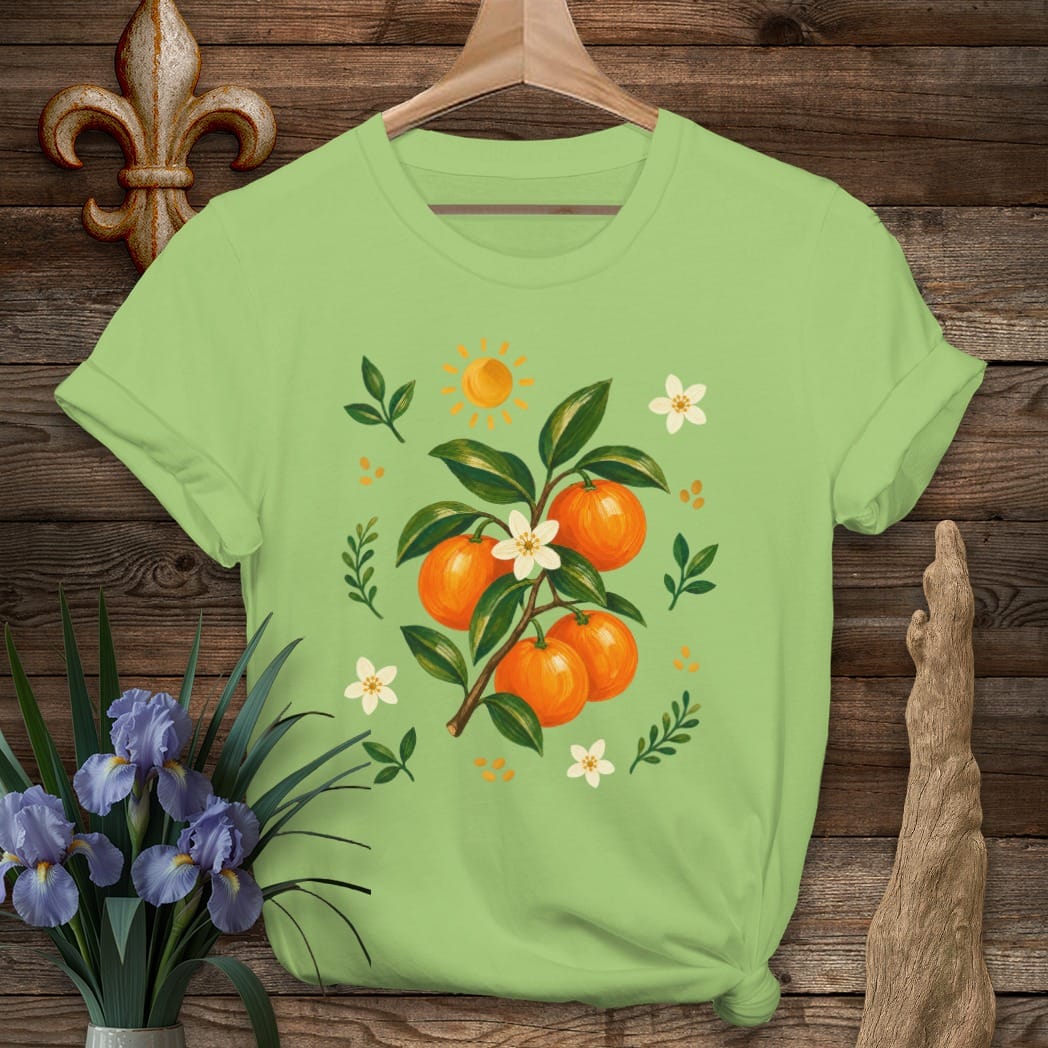 S / Lime Louisiana Satsuma Season T-Shirt by Laissez Faire Wear
