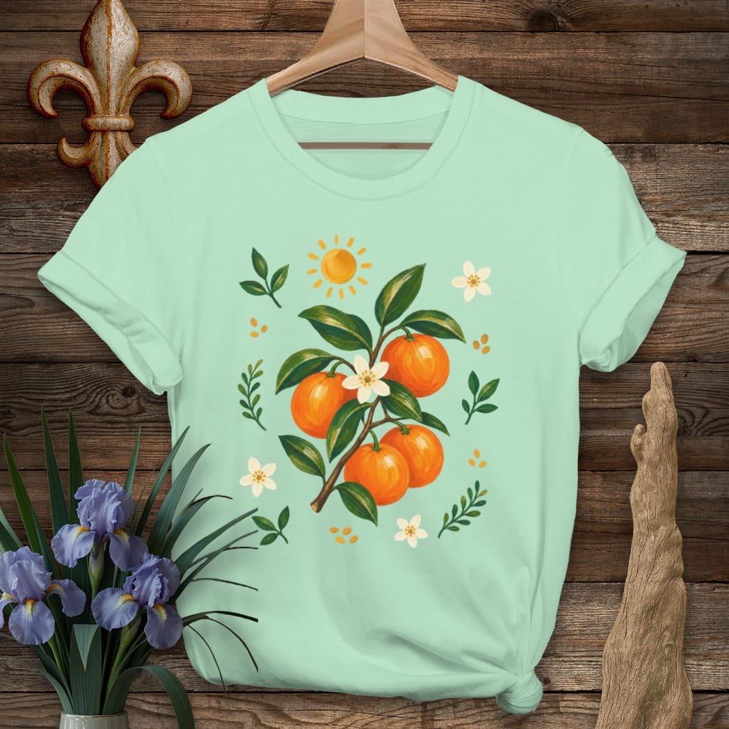 S / Mint Green Louisiana Satsuma Season T-Shirt by Laissez Faire Wear