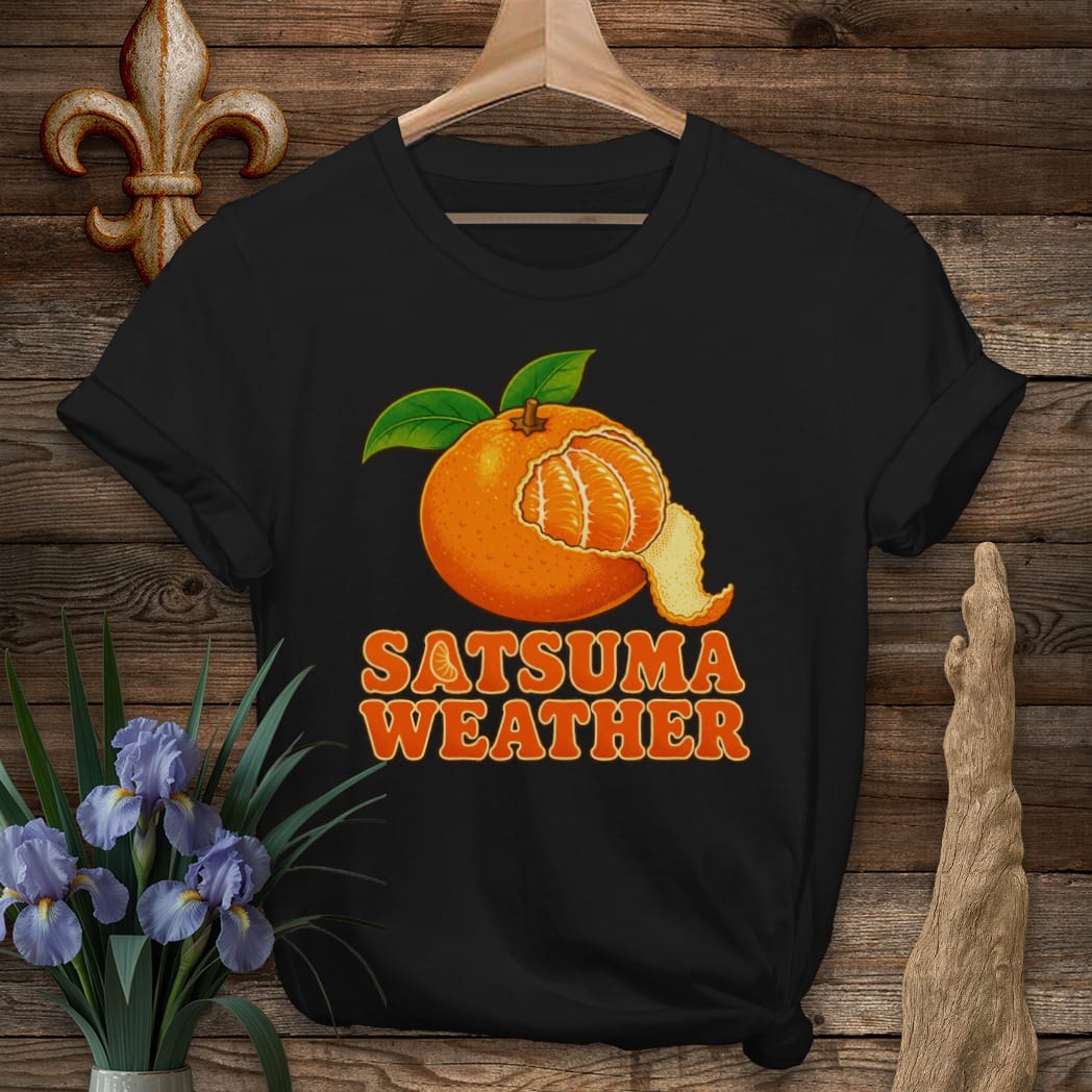 Black / S Louisiana Satsuma Weather T-Shirt by Laissez Faire Wear
