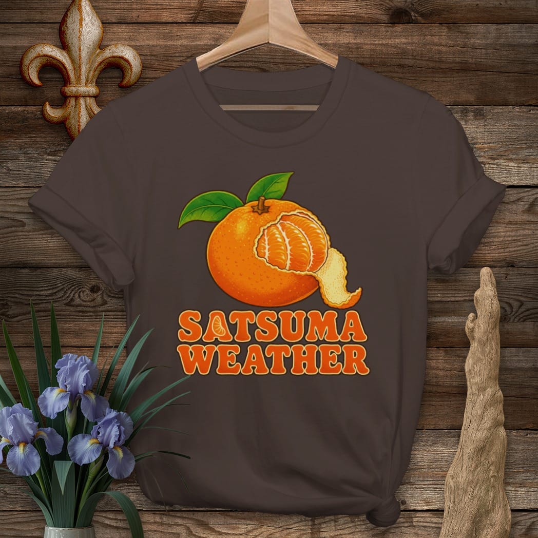 Dark Chocolate / S Louisiana Satsuma Weather T-Shirt by Laissez Faire Wear