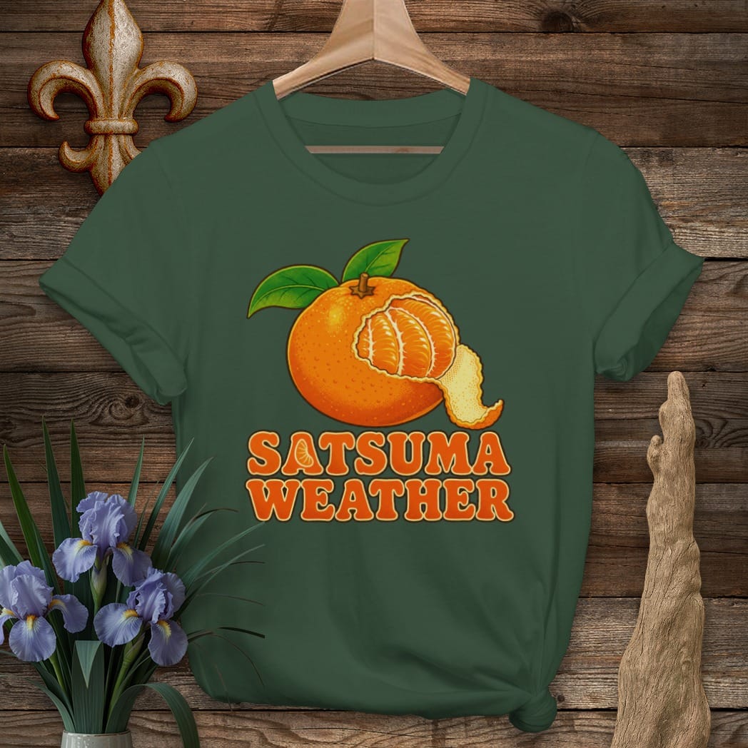 Forest Green / S Louisiana Satsuma Weather T-Shirt by Laissez Faire Wear