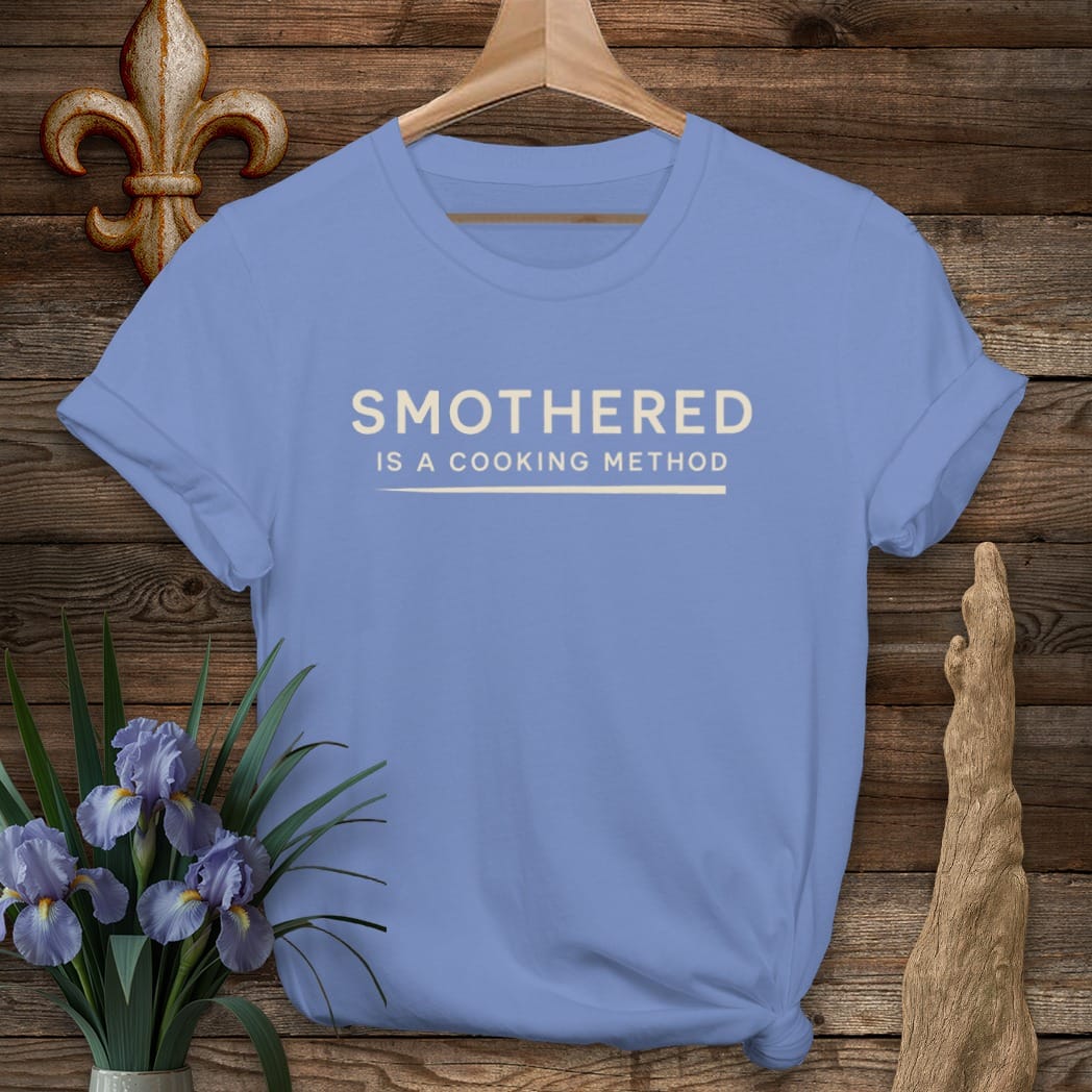 S / Iris Louisiana Smothered Cooking T-Shirt by Laissez Faire Wear
