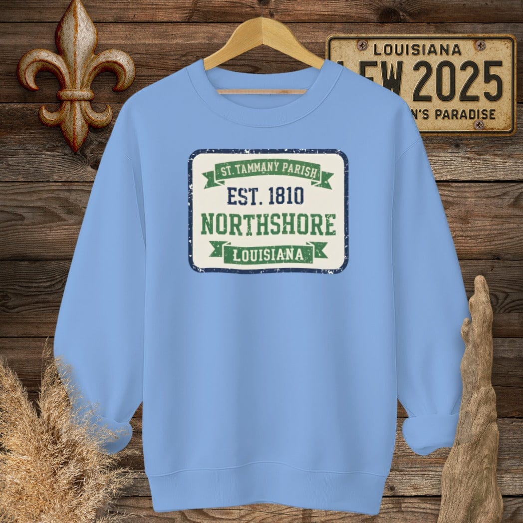 S / Carolina Blue Louisiana St. Tammany Parish Sweatshirt by Laissez Faire Wear