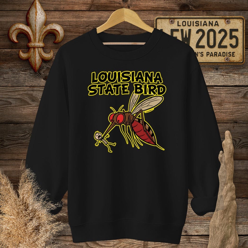 S / Black Louisiana State Bird Sweatshirt by Laissez Faire Wear