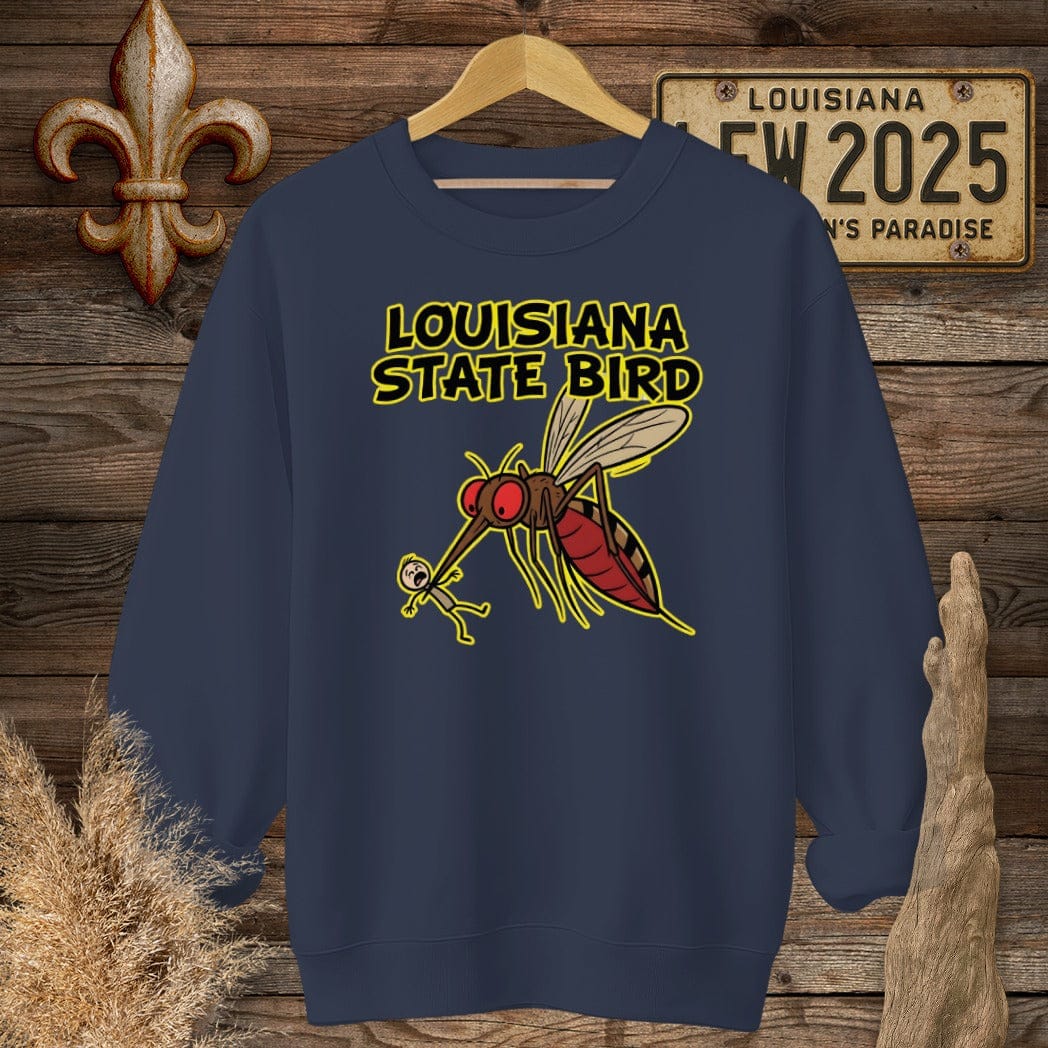 S / Navy Louisiana State Bird Sweatshirt by Laissez Faire Wear
