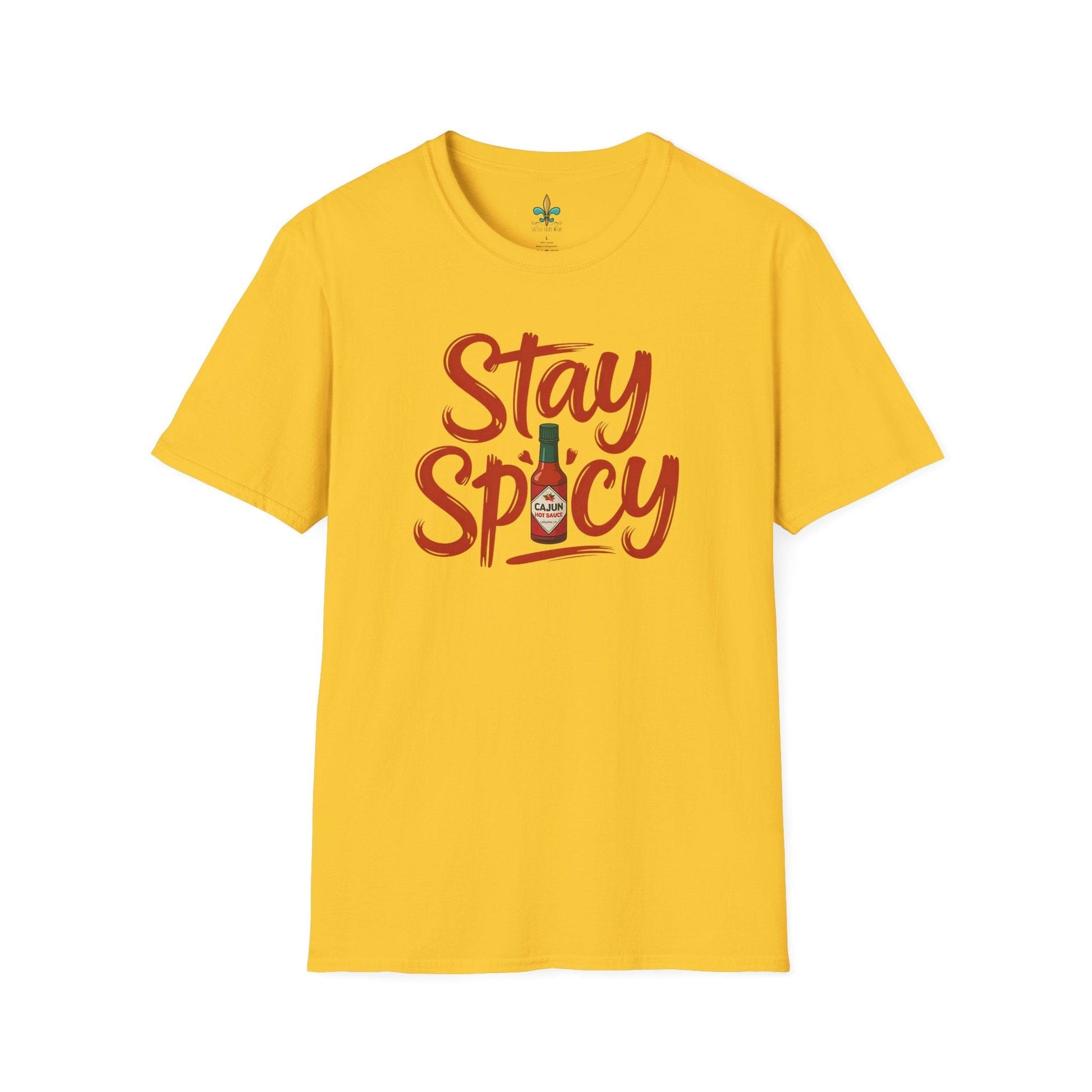 Daisy / S Louisiana "Stay Spicy" – Cajun Hot Sauce T-Shirt by Laissez Faire Wear