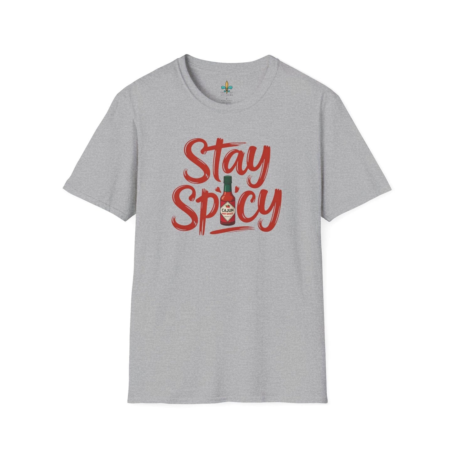 Sport Grey / S Louisiana "Stay Spicy" – Cajun Hot Sauce T-Shirt by Laissez Faire Wear