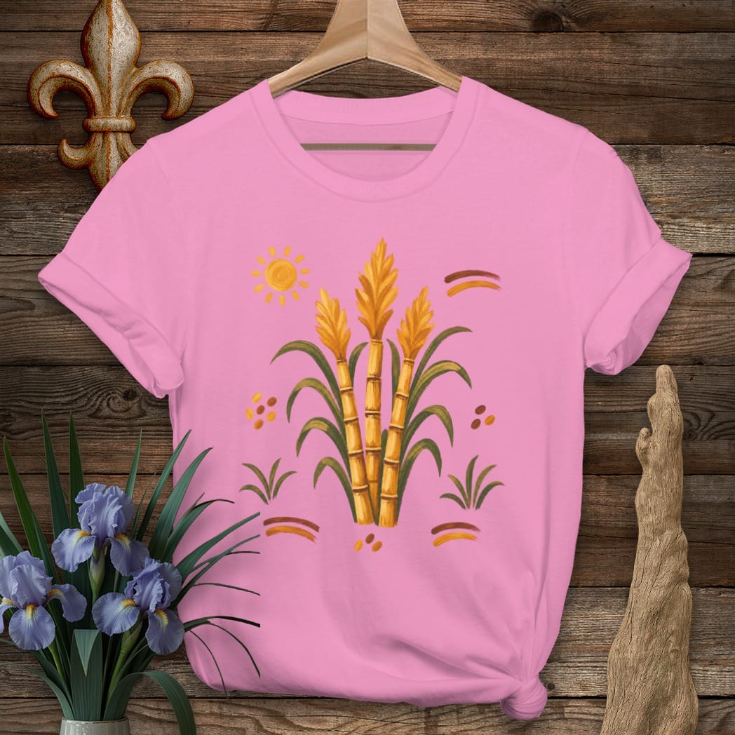 S / Azalea Louisiana Sugarcane Season T-Shirt by Laissez Faire Wear