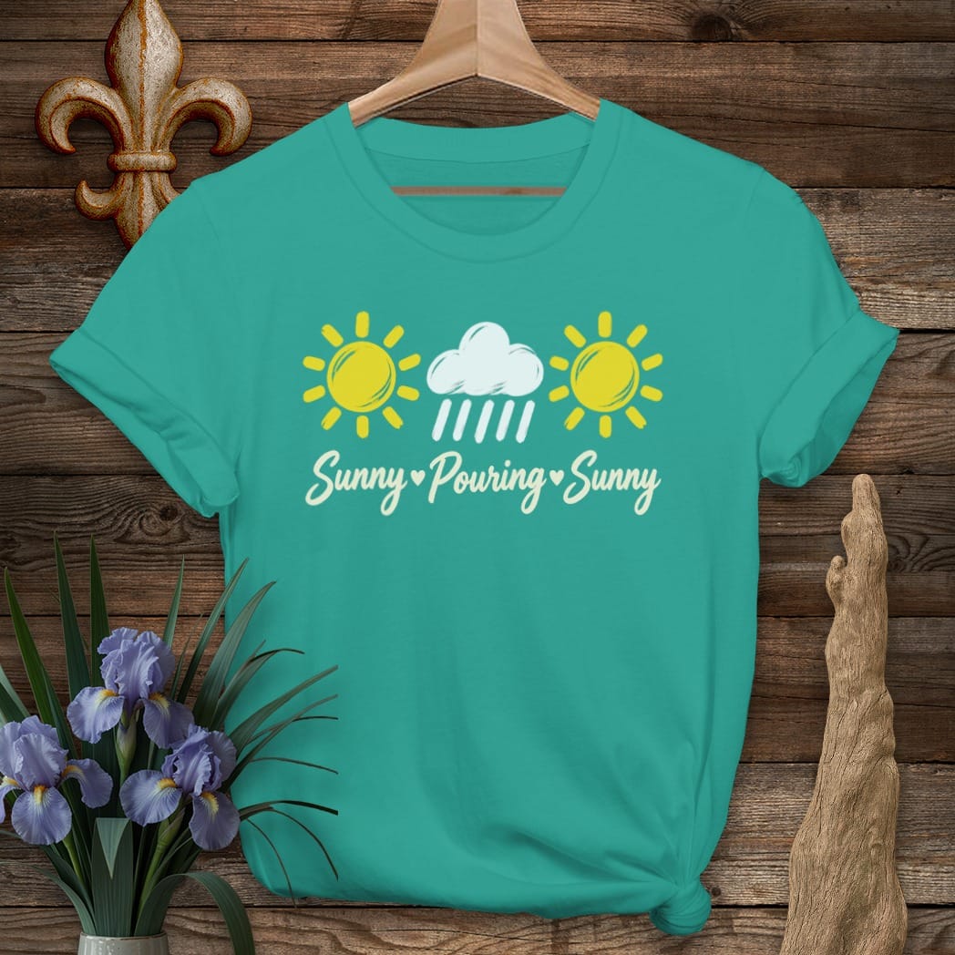 S / Jade Dome Louisiana Sunny Pouring T-Shirt by Laissez Faire Wear