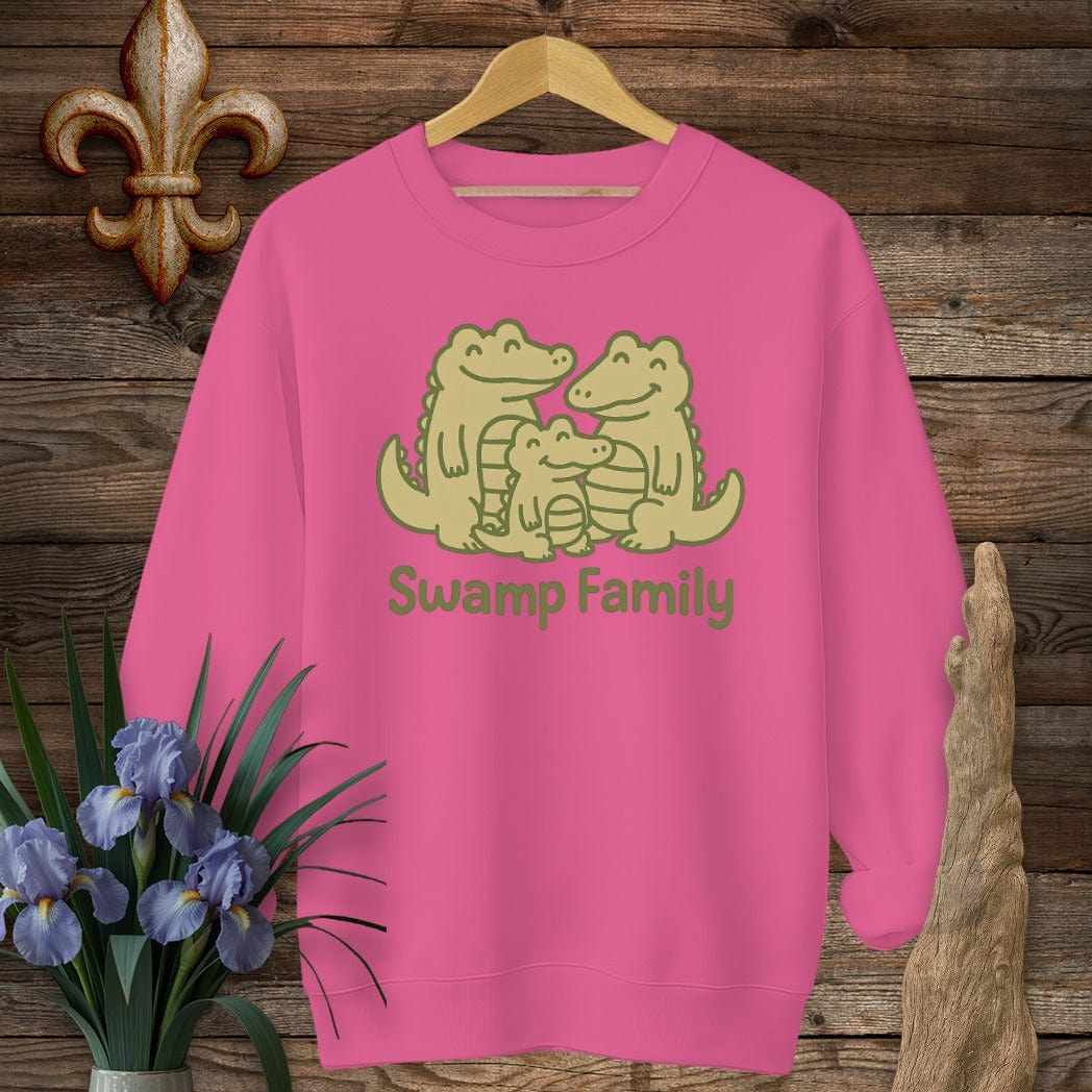 S / Heliconia Louisiana Swamp Family Sweatshirt by Laissez Faire Wear