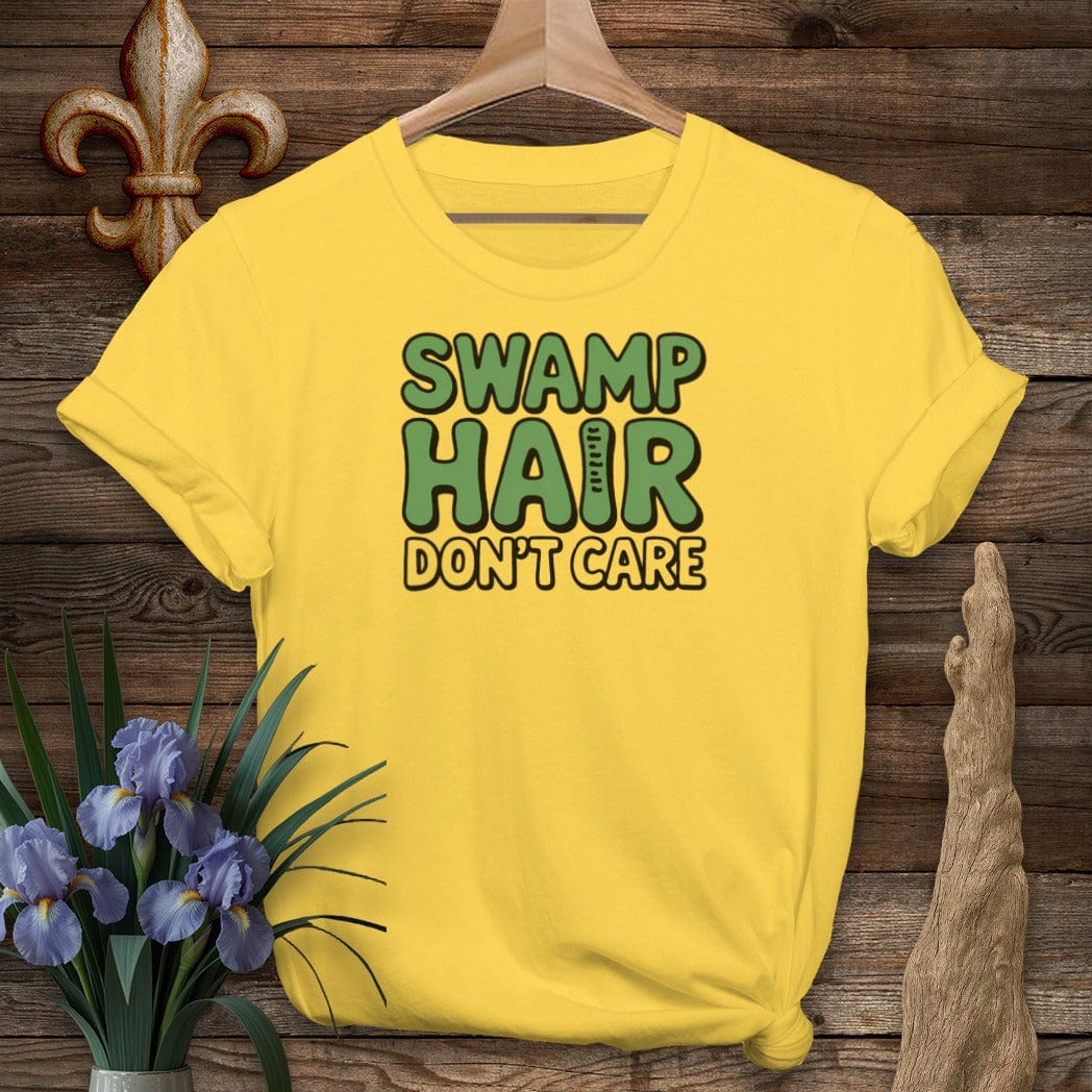 S / Daisy Louisiana Swamp Hair Don't Care T-Shirt by Laissez Faire Wear
