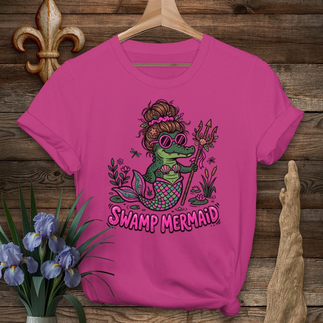S / Antique Heliconia Louisiana Swamp Mermaid T-Shirt by Laissez Faire Wear