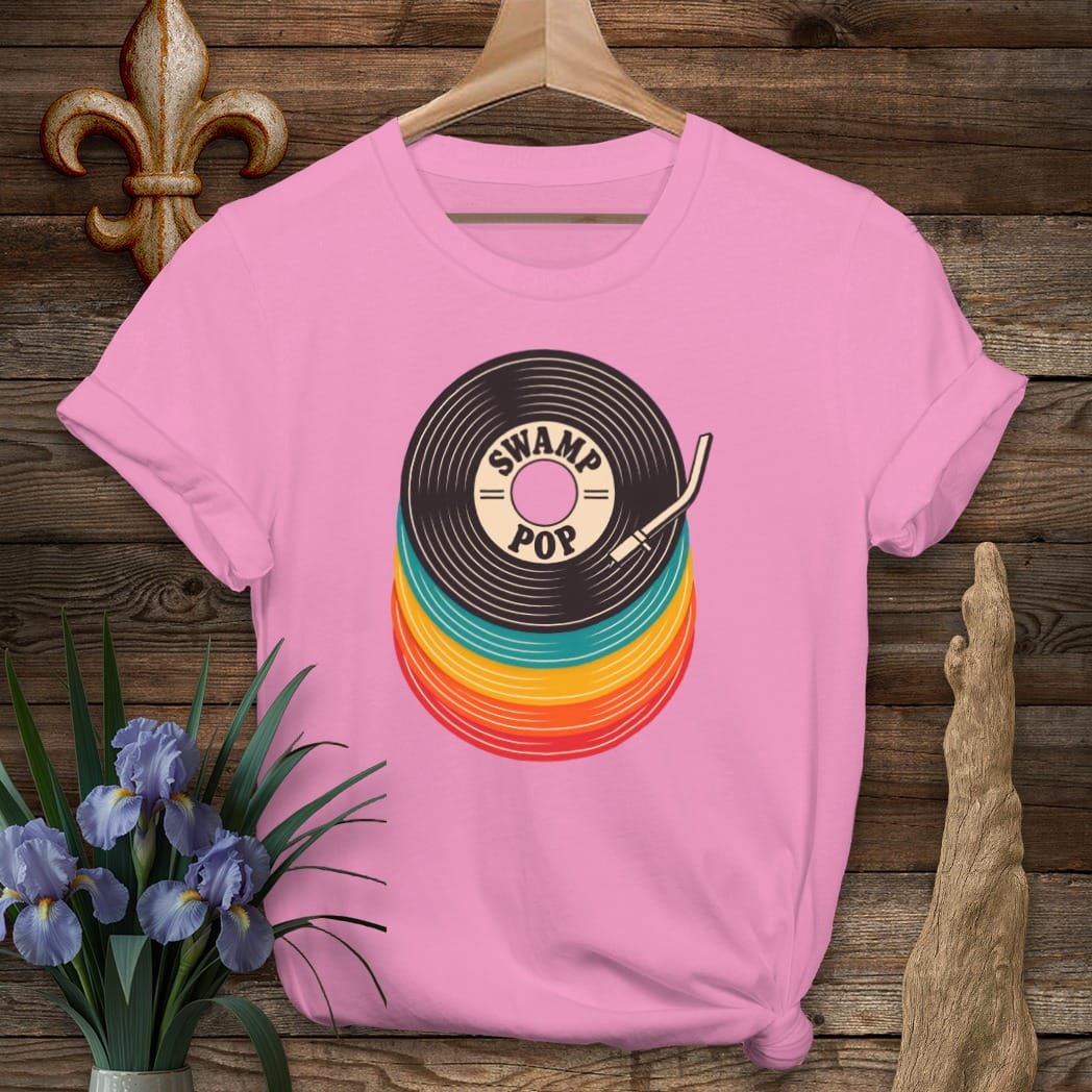 S / Azalea Louisiana Swamp Pop 45 T-Shirt by Laissez Faire Wear