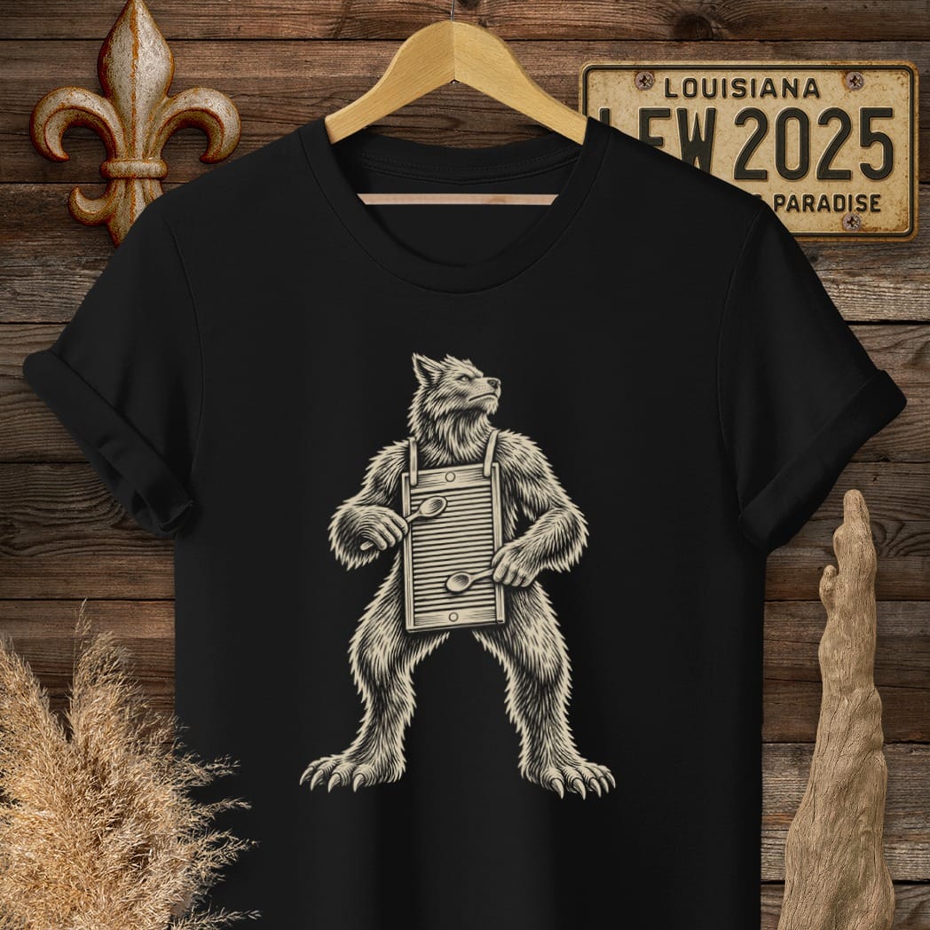 Black / S Louisiana Swamp Solo T-Shirt by Laissez Faire Wear