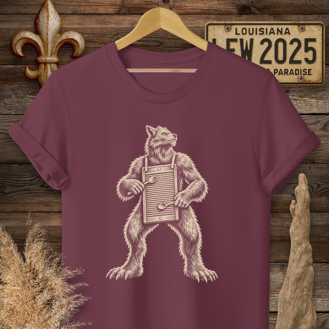 Maroon / S Louisiana Swamp Solo T-Shirt by Laissez Faire Wear
