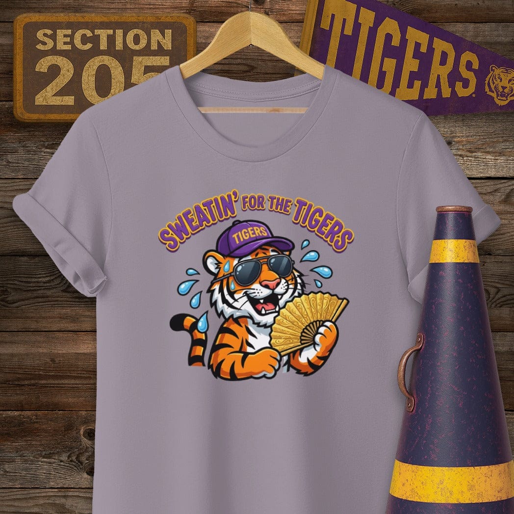S / Paragon Louisiana Sweatin' For The Tigers T-Shirt by Laissez Faire Wear