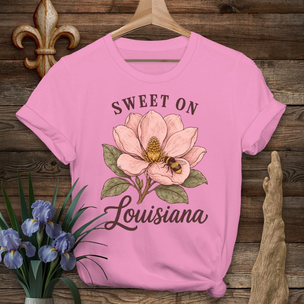 S / Azalea Louisiana Sweet on Louisiana T-Shirt by Laissez Faire Wear