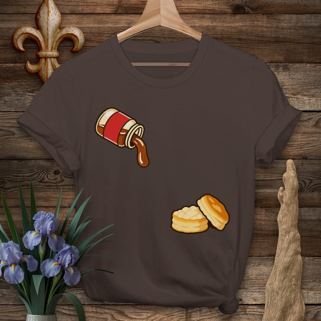 S / Dark Chocolate Louisiana Syrup Takes Its Time T-Shirt by Laissez Faire Wear