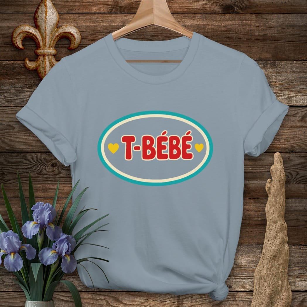 Stone Blue / S Louisiana T-Bébé Badge T-Shirt by Laissez Faire Wear