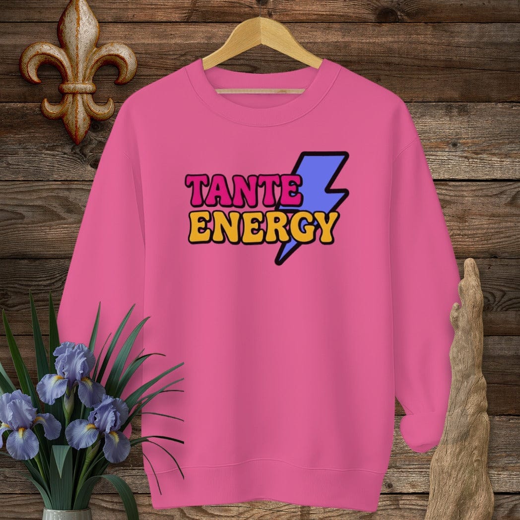 S / Heliconia Louisiana Tante Energy Sweatshirt by Laissez Faire Wear