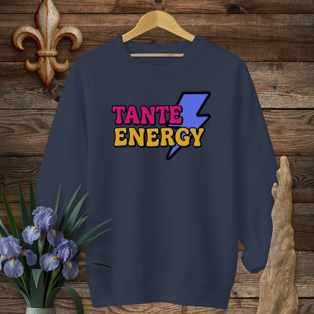 S / Navy Louisiana Tante Energy Sweatshirt by Laissez Faire Wear