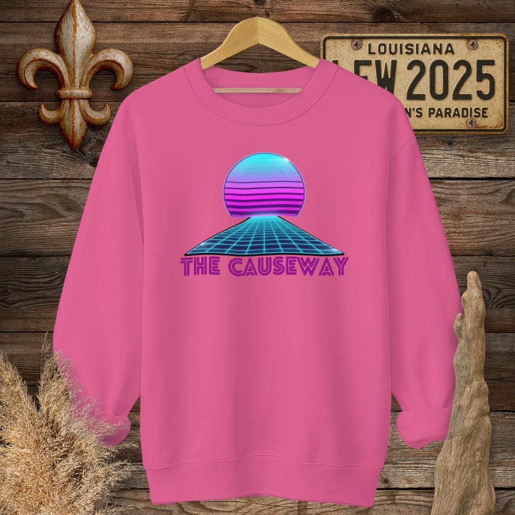 S / Heliconia Louisiana The Causeway Sweatshirt by Laissez Faire Wear