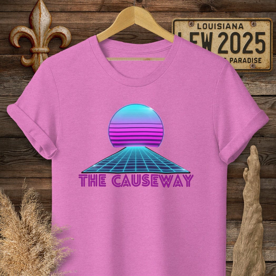 S / Heather Berry Louisiana The Causeway T-Shirt by Laissez Faire Wear