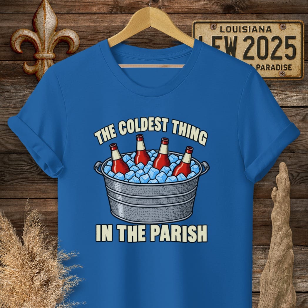S / Royal Louisiana The Coldest Thing T-Shirt by Laissez Faire Wear