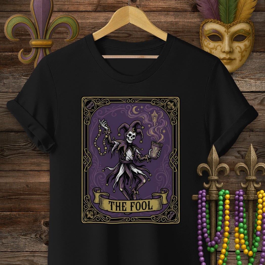 S / Black Louisiana The Fool T-Shirt by Laissez Faire Wear