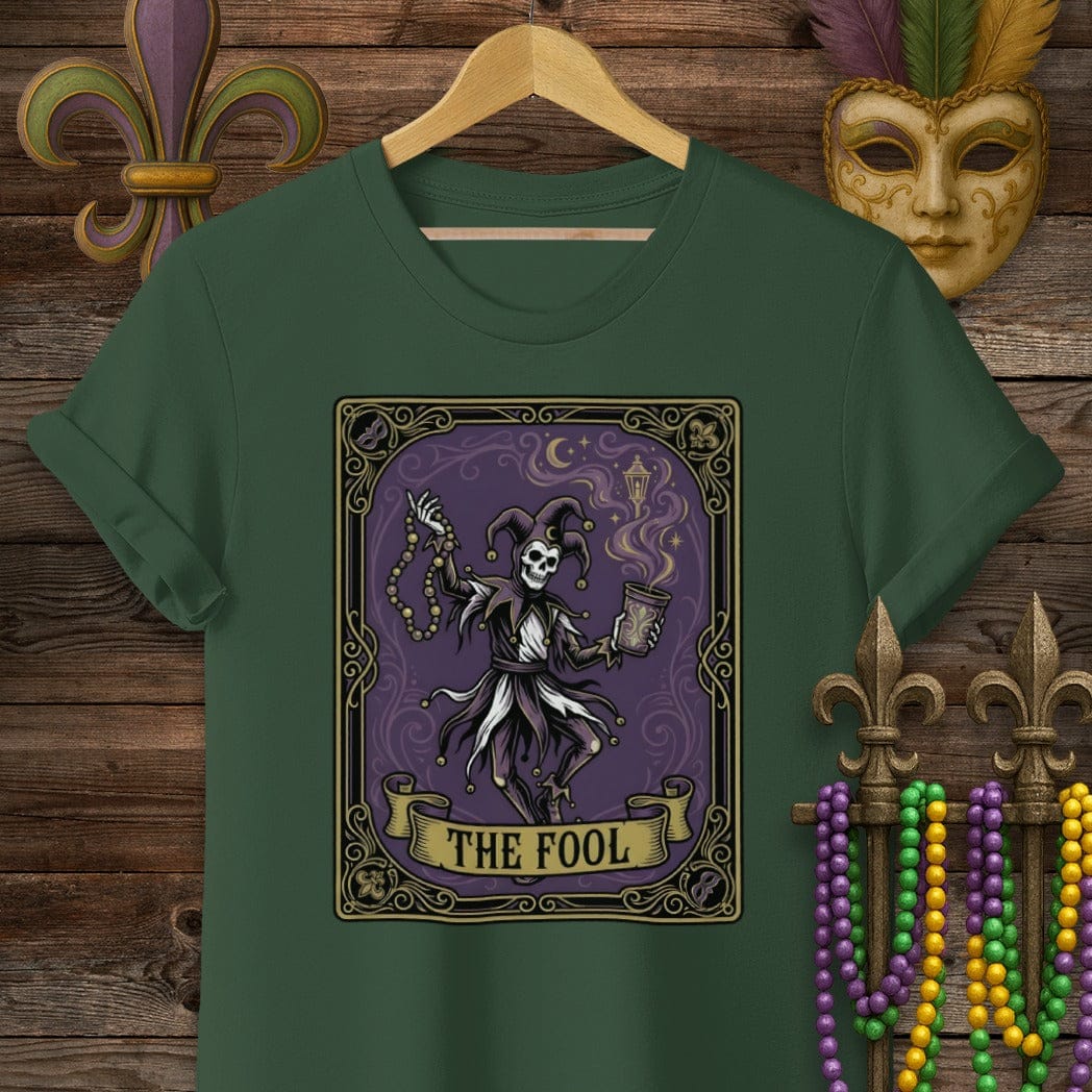 S / Forest Green Louisiana The Fool T-Shirt by Laissez Faire Wear