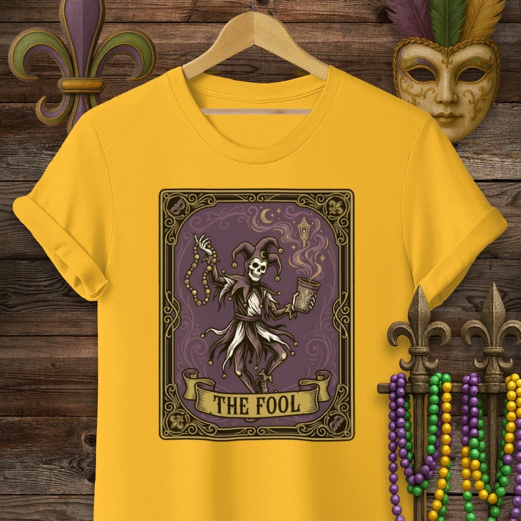 S / Gold Louisiana The Fool T-Shirt by Laissez Faire Wear